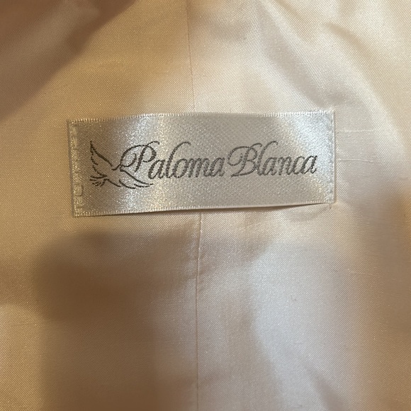 Silk Ivory Wedding Dress and accessories - Picture 3 of 16